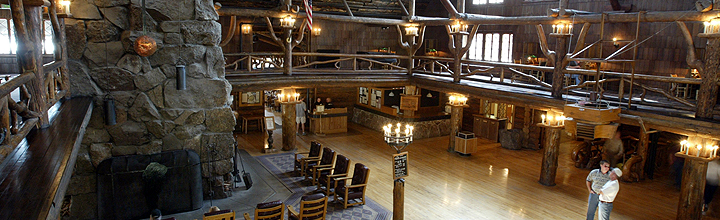 Old Faithful Lobby - Yellowstone National Park